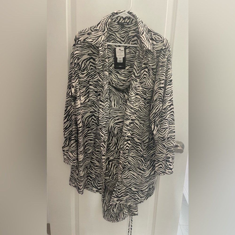 Zebra print dress